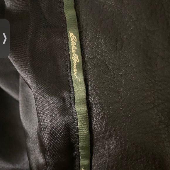 Eddie Bauer Women's Classic Black genuine Leather Jacket . - Picture 4 of 8